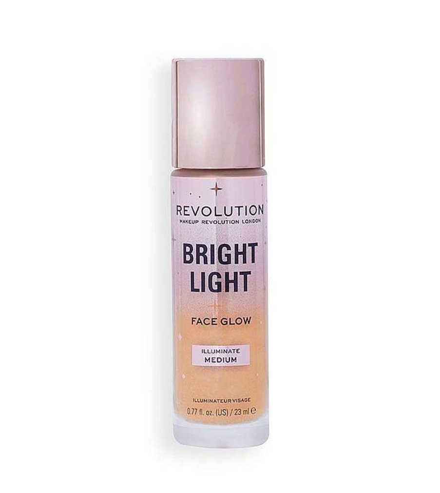 Base De Maquillaje Fluida | Makeup Revolution Revolution - Base Multiusos Bright Light Face Glow - Illuminate Medium