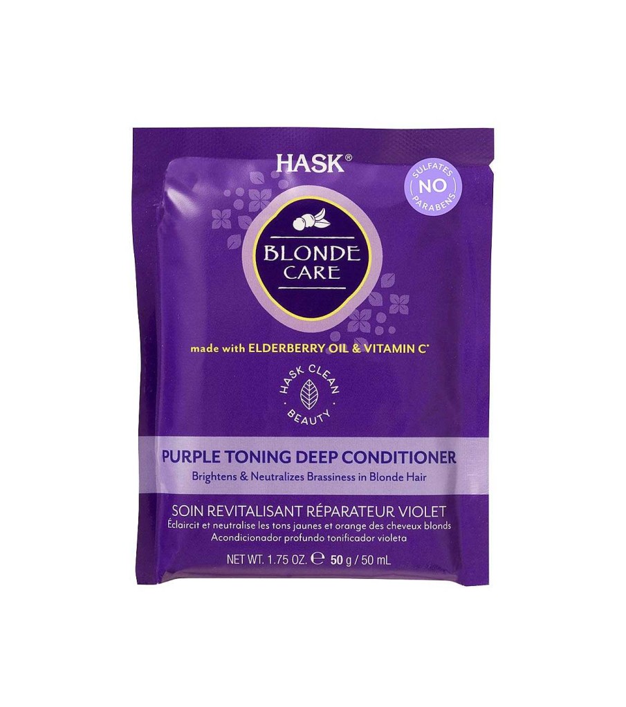 Acondicionadores Y Mascarillas | Hask Hask - Acondicionador Matizador Profundo Violeta Blonde Care 50Ml