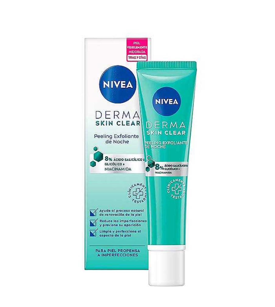 Exfoliante Facial | Nivea Nivea - *Derma Skin Clear* - Peeling Exfoliante Facial De Noche - Piel Propensa A Imperfecciones