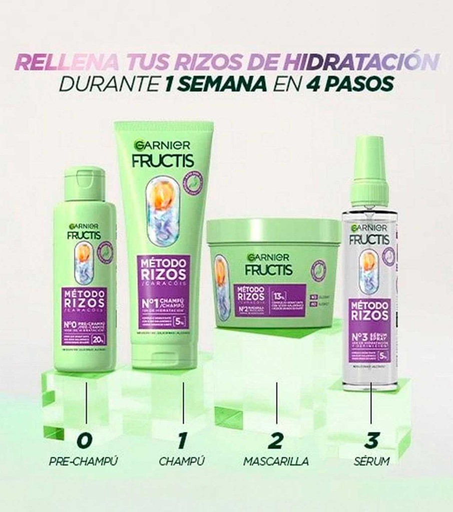 Tratamientos | Garnier Garnier - *M Todo Rizos* - Pre-Champ Fructis Rizos Hidratados - N 0