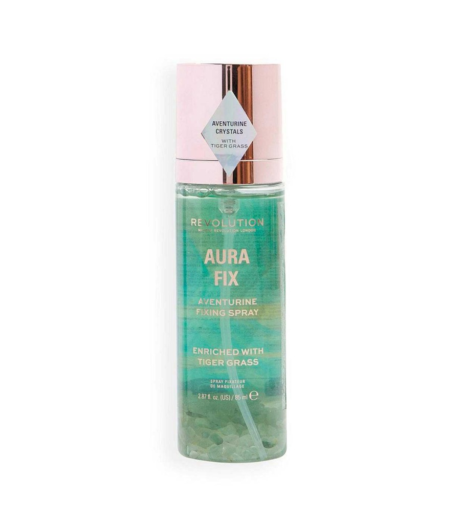 Fijadores Y Prebases | Makeup Revolution Revolution - *Crystal Aura* - Fijador Del Maquillaje En Spray Aura Fix Aventurine