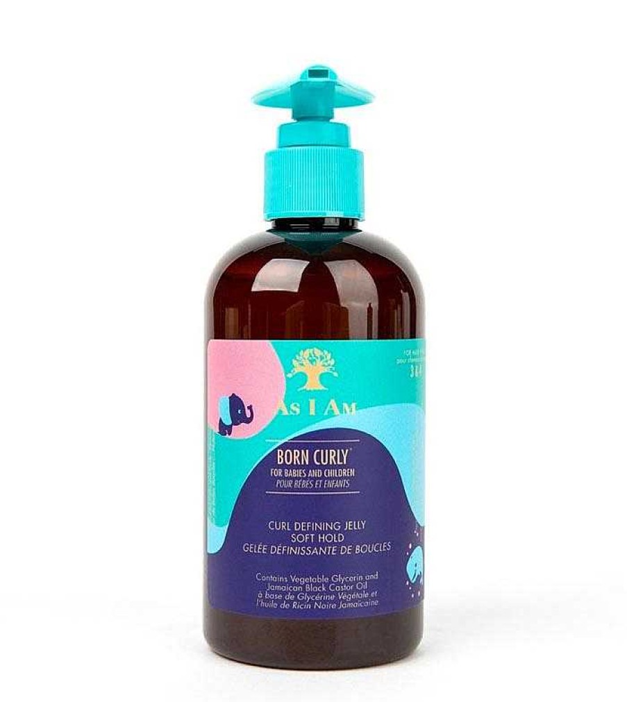 Fijadores | As I Am As I Am - Gel Definidor De Rizos Para Beb S Y Ni Os Born Curly - Glicerina Y Aceite De Ricino Jamaicano