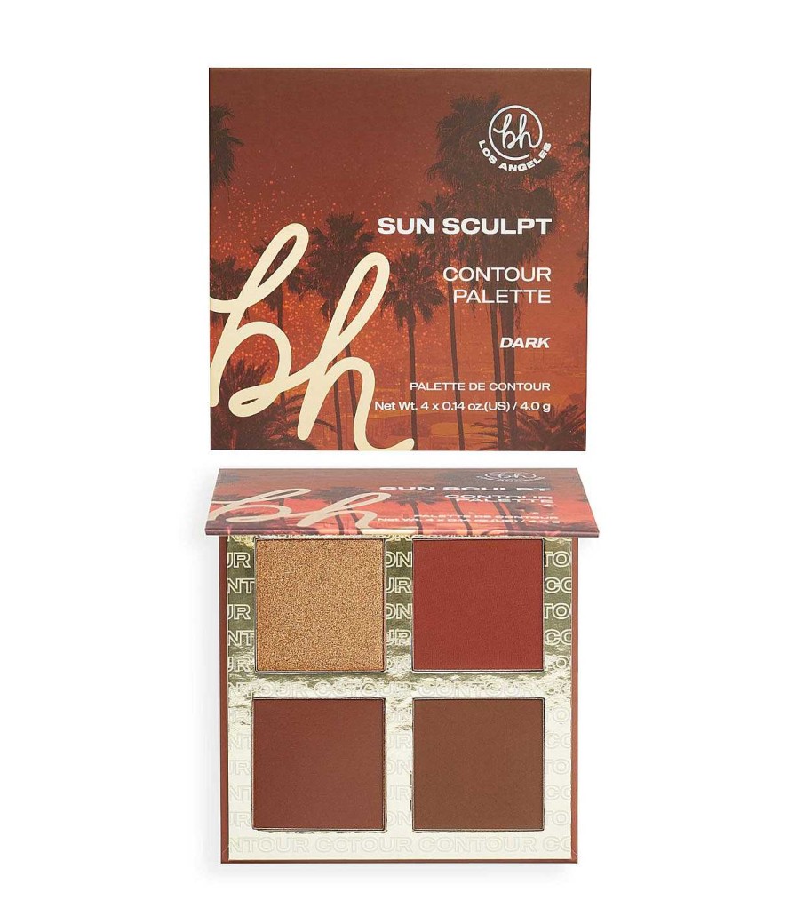 Bronceadores En Polvo | BH Cosmetics Bh Cosmetics - Paleta De Rostro Sun Sculpt Contour Palette - Dark