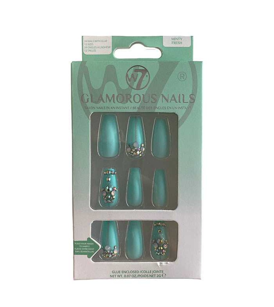 U As Postizas | W7 W7 - U As Postizas Glamorous Nails - Minty Fresh