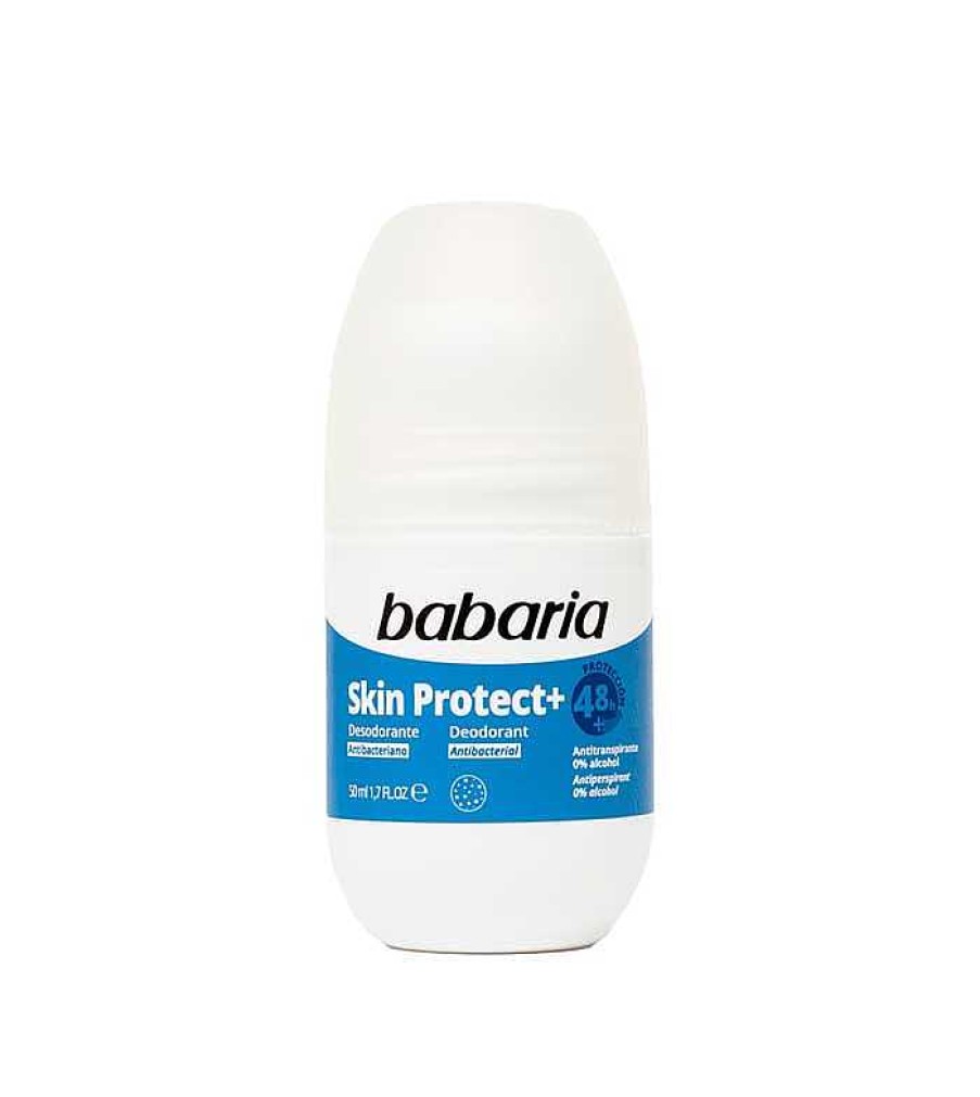 Desodorantes | Babaria Babaria - Desodorante En Roll On Skin Protect+ - Antibacteriano