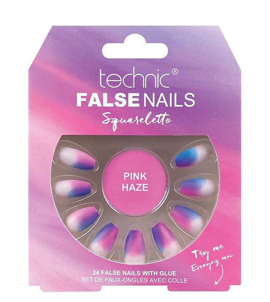 U As Postizas | Technic Cosmetics Technic Cosmetics - U As Postizas False Nails Squareletto - Pink Haze