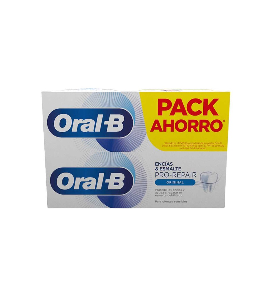 Higiene Bucodental | Oral B Oral B - Pack 2 Pastas De Dientes Pro-Repair Enc As & Esmalte