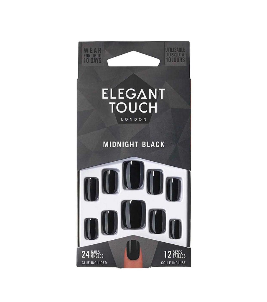 U As Postizas | Elegant Touch Elegant Touch - U As Postizas Colour Nails - Midnight Black