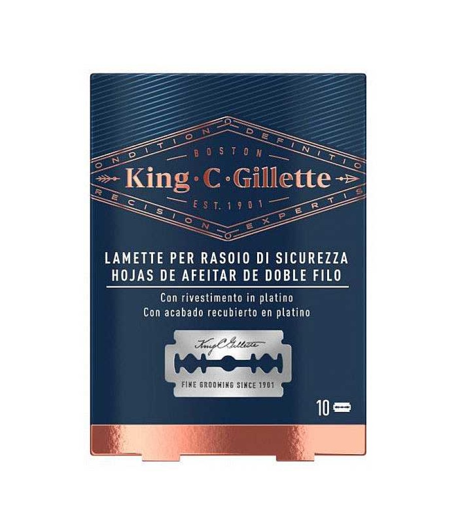 Afeitado | King C. Gillette King C. Gillette - Cuchillas De Afeitar De Doble Filo