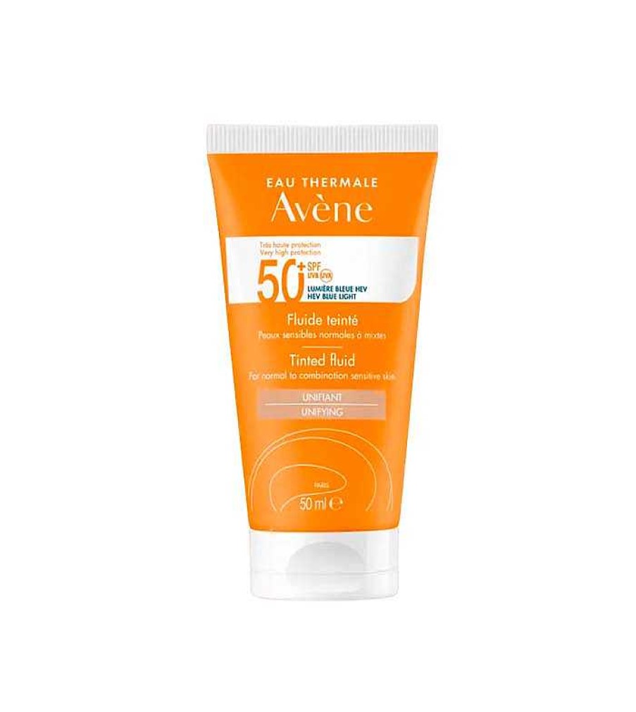 Protectores Solares Faciales | Avène Av Ne - Fluido Protector Solar Con Color Spf50+ - Pieles Sensibles Normales O Mixtas