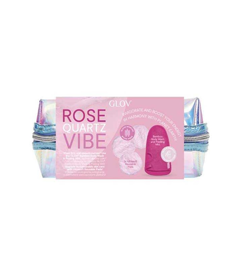 Accesorios | Glov Glov - Set Limpieza Corporal Y Facial Rose Quartz Vibe