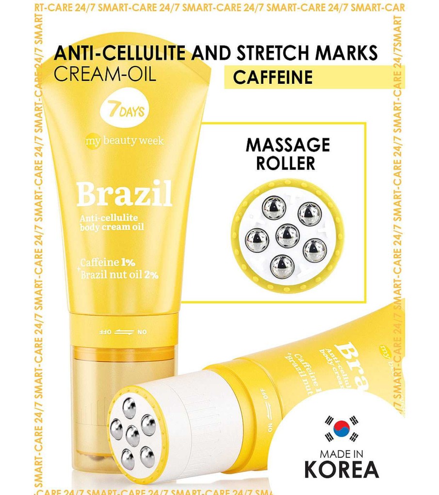 Tratamientos Corporales | 7DAYS 7Days - *My Beauty Week* - Crema-Aceite Roller Corporal Anticelulitis - Brazil