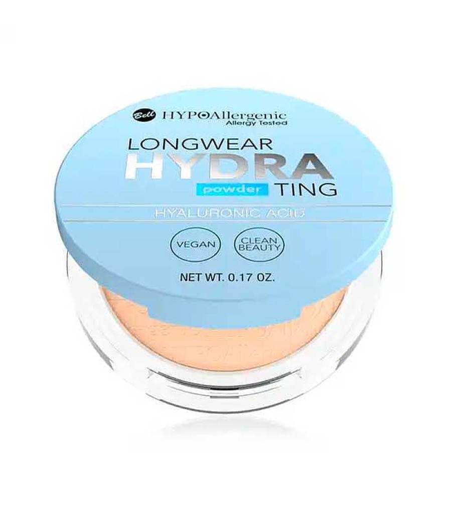 Polvos Compactos | Bell Bell - Polvos Compactos Con Cido Hialur Nico Longwear Hydrating - 02: Light Beige