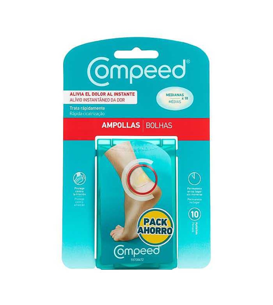 Cuidado De Los Pies | Compeed Compeed - Ampollas Medianas - 10 Ap Sitos