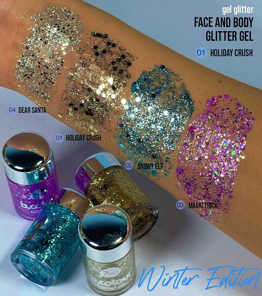 Glitter | 7DAYS 7Days - *Winter Edition* - Glitter En Gel Para Rostro Y Cuerpo - 04: Dear Santa