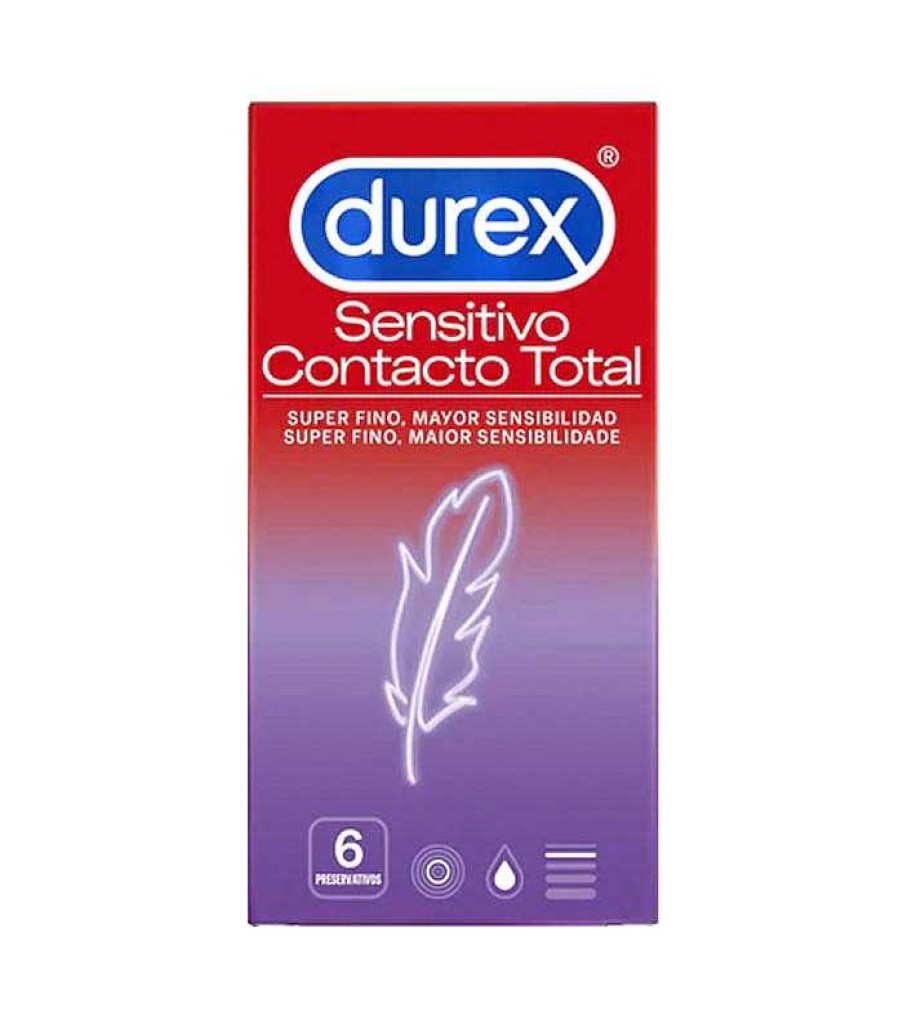 Masaje Y Relaciones Sexuales | Durex Durex - Preservativos Sensitivo Contacto Total - 6 Unidades