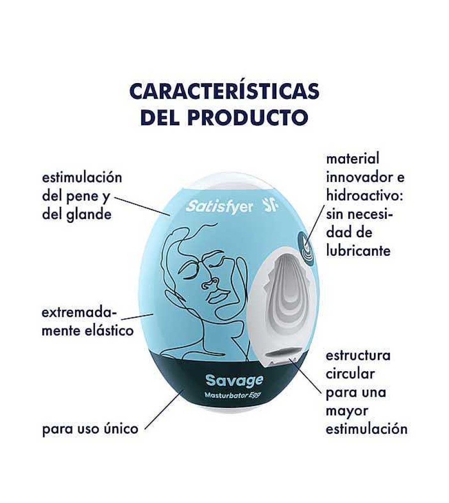 Masaje Y Relaciones Sexuales | Satisfyer Satisfyer - Set De Huevos Masturbadores Hydro Active - Savage