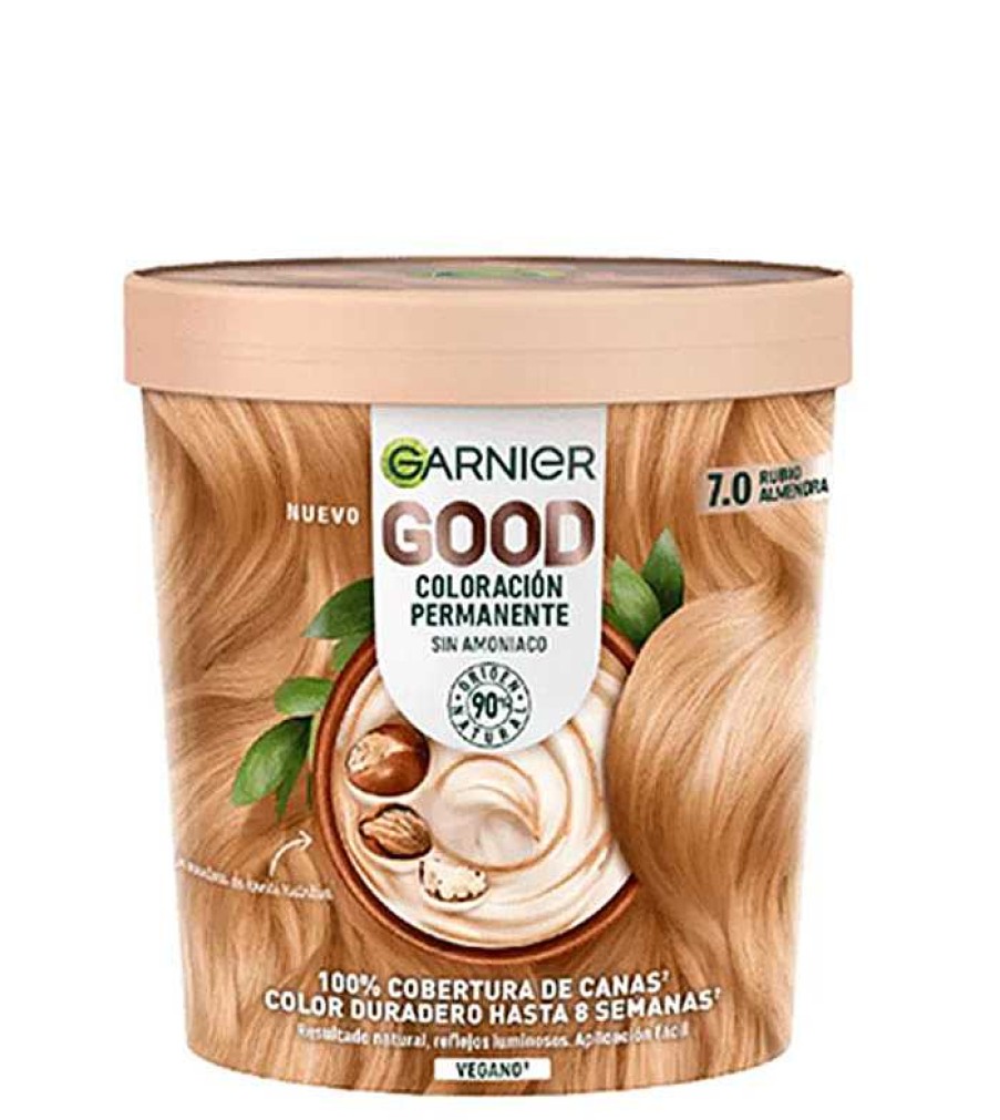 Tintes | Garnier Garnier - Coloraci N Permanente Sin Amoniaco Good - 7.0: Rubio Almendra