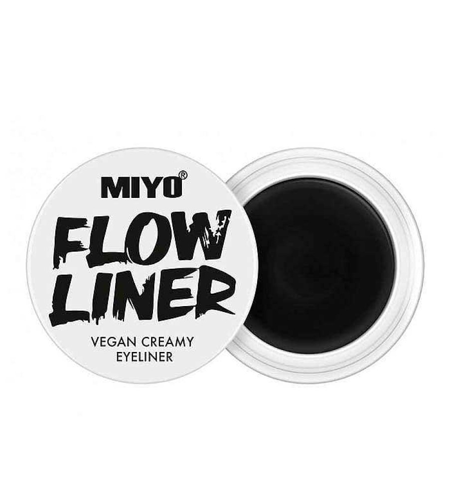 Delineadores En Gel | Miyo Miyo - Eyeliner En Crema Flow Liner - 01: Asphalt