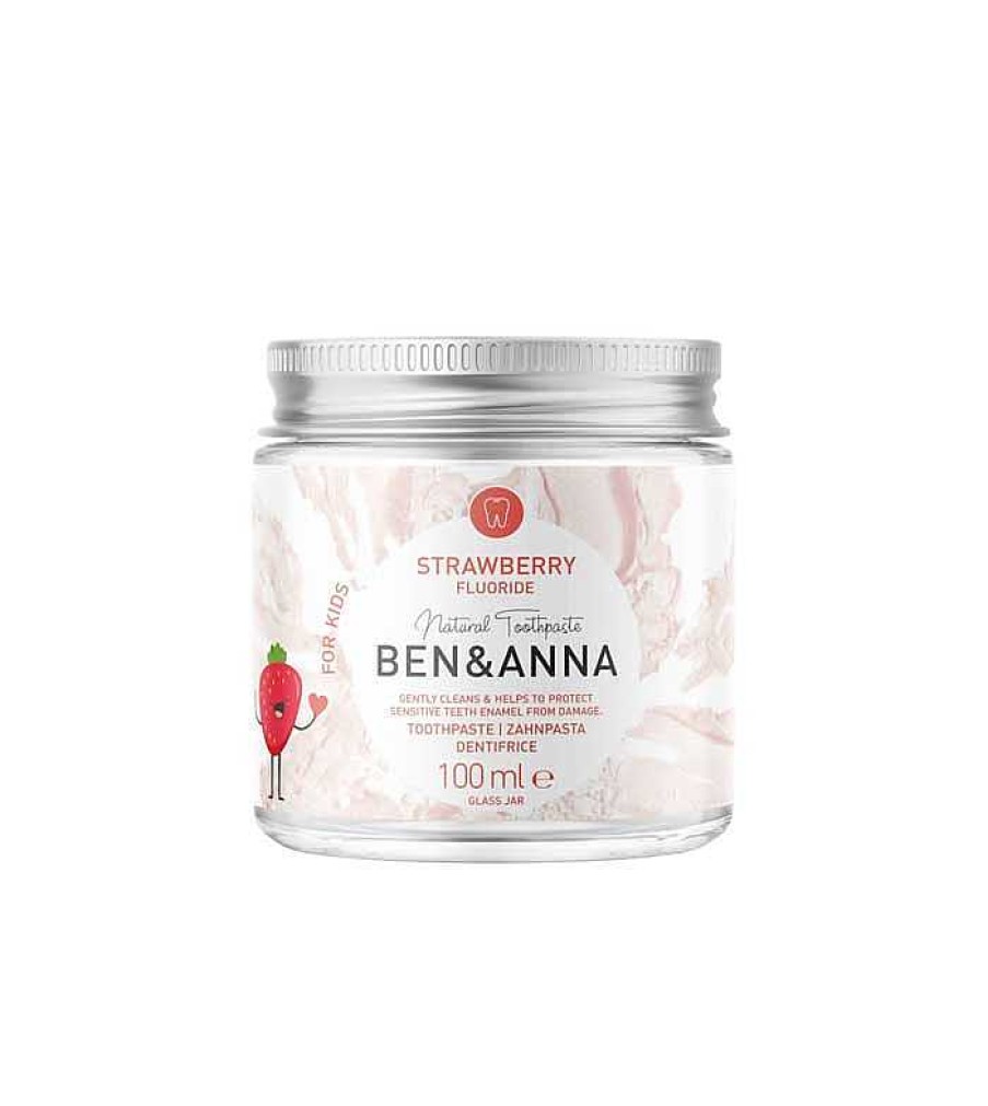 Higiene Bucodental | Ben and Anna Ben & Anna - Pasta De Dientes Natural En Crema Con Fl Or - Strawberry