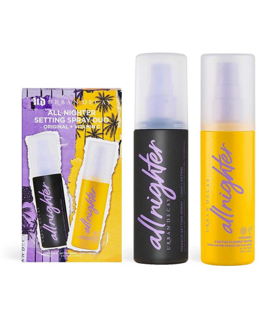 Fijadores Y Prebases | Urban Decay Urban Decay - Set De Sprays Fijadores De Maquillaje All Nighter - Original + Vitamin C