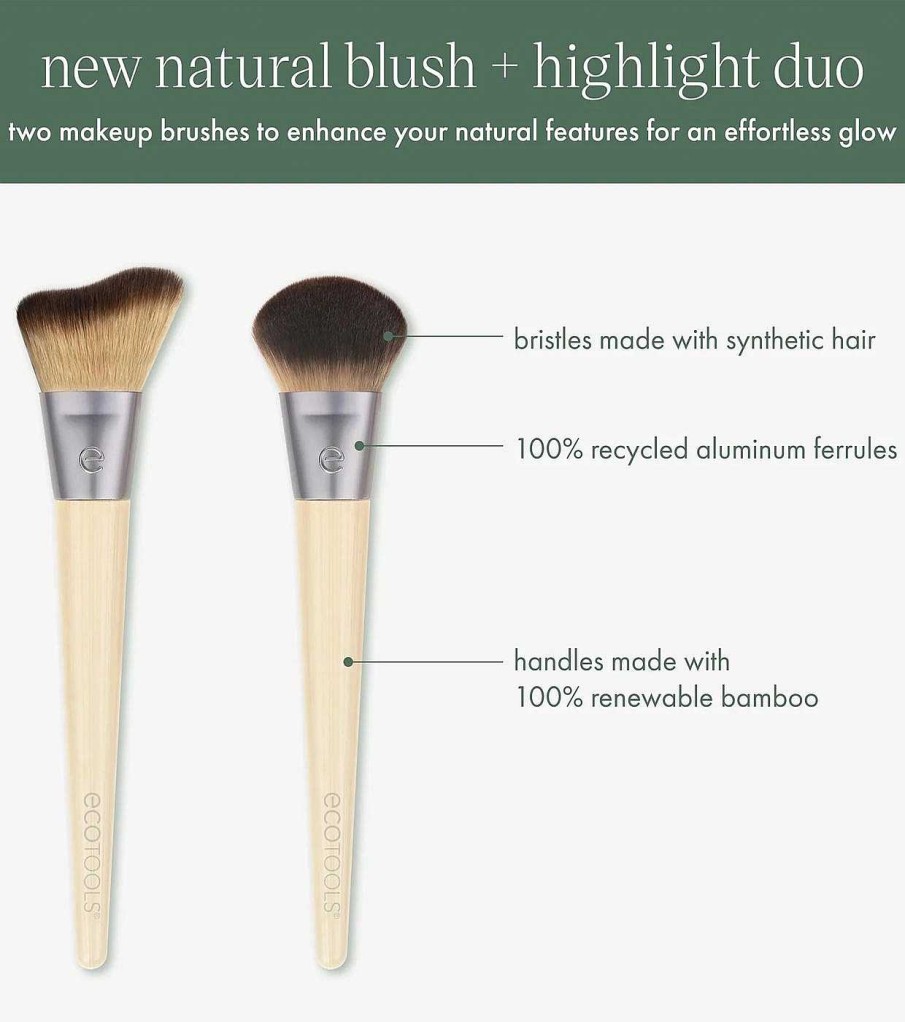 Sets De Brochas | Ecotools Ecotools - *New Natural* - Set De Brochas Blush & Highlight Duo