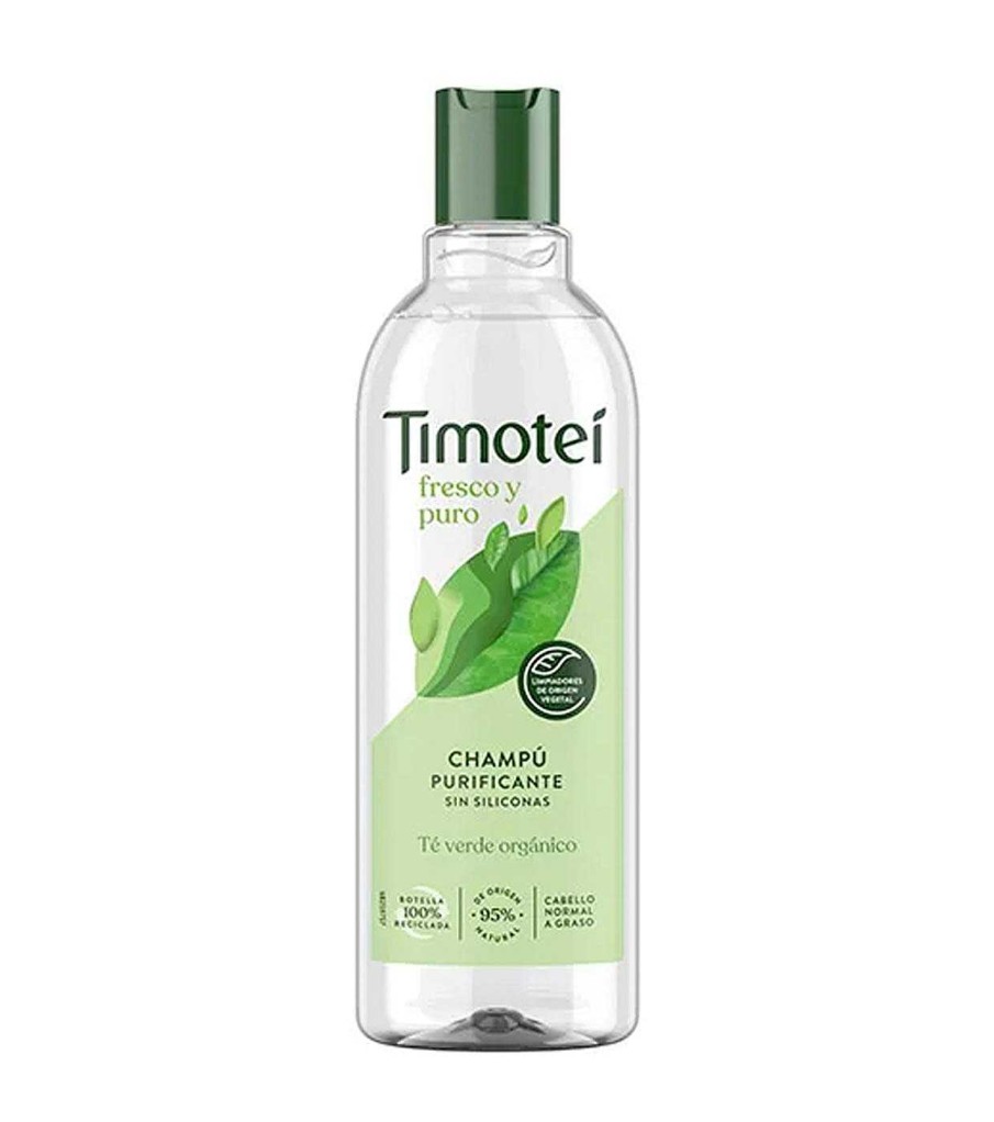 Champ S | Timoteí Timotei - Champ Purificante T Verde Org Nico - Cabello Con Tendencia Grasa