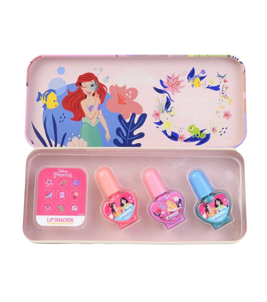 Kits De Esmaltes | LipSmacker Lipsmacker - *Disney Princess*- Estuche De Manicura Nail Polish Tin - Ariel Y Tiana