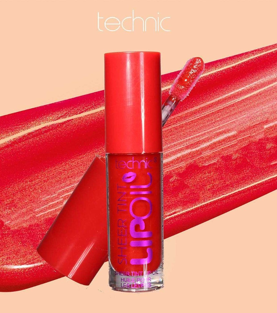 Brillos De Labios | Technic Cosmetics Technic Cosmetics - Aceite De Labios Sheer Lip Oil - Crimson