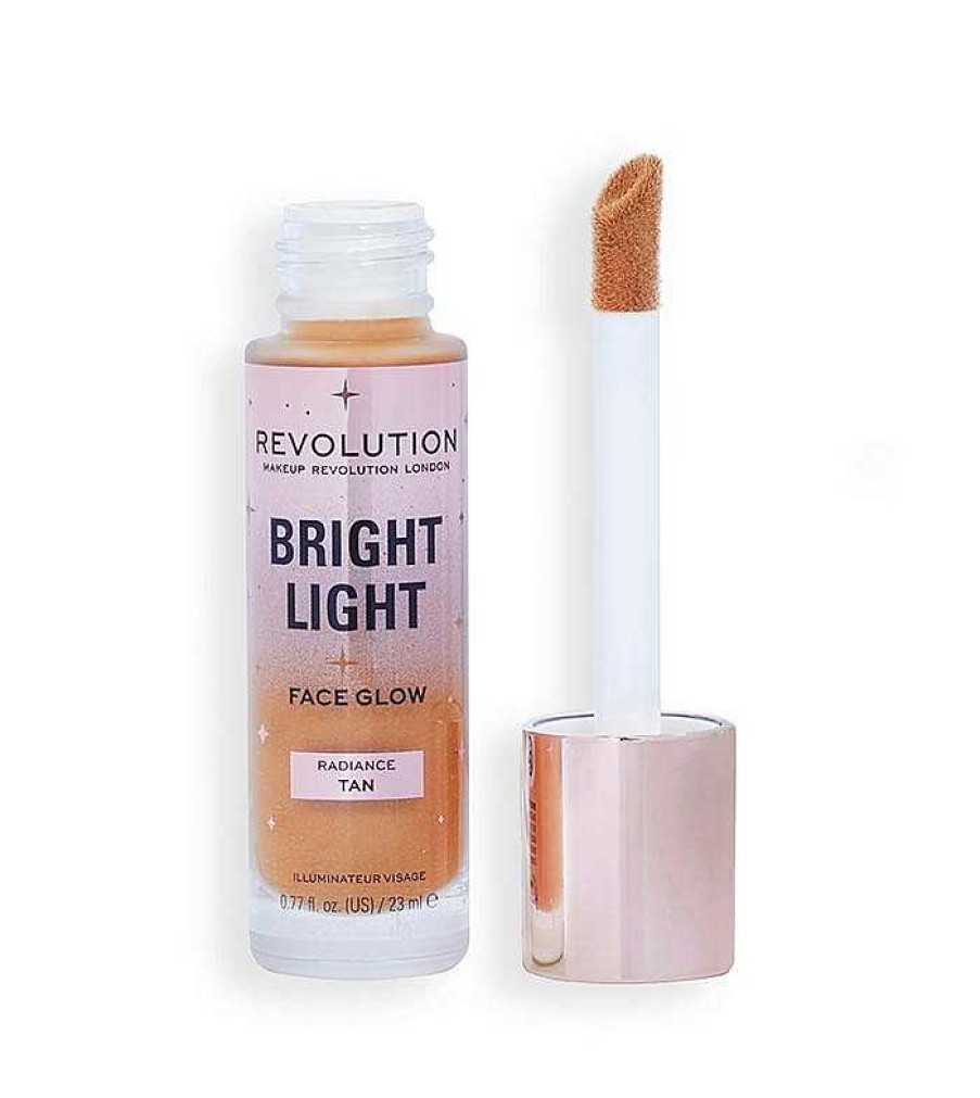 Base De Maquillaje Fluida | Makeup Revolution Revolution - Base Multiusos Bright Light Face Glow - Radiance Tan