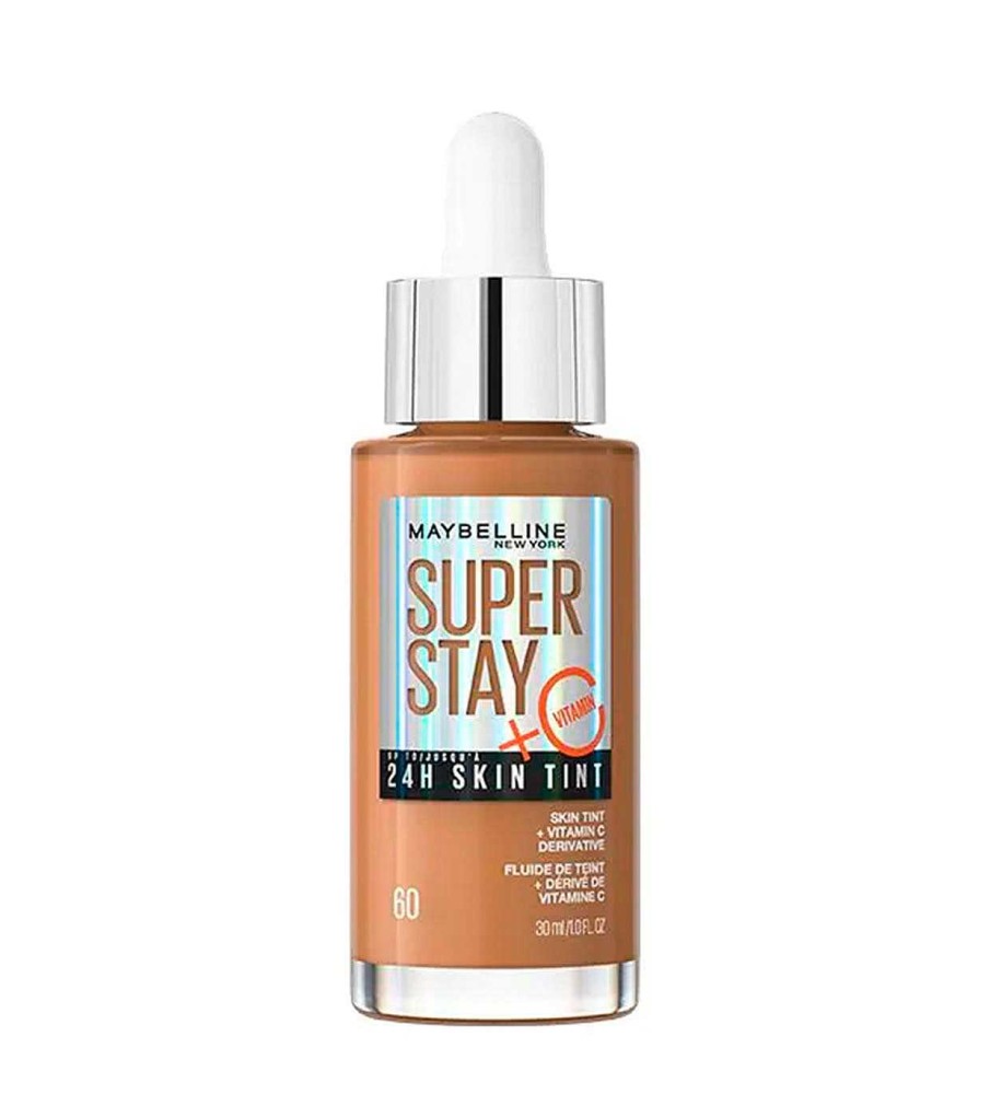 Base De Maquillaje Fluida | Maybelline Maybelline - Base De Maquillaje En S Rum Superstay 24H Skin Tint + Vitamina C - 60