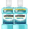 Higiene Bucodental | Listerine Listerine - Duplo Enjuague Bucal Mentol 1000Ml