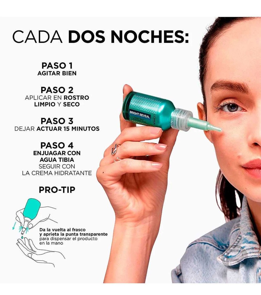 Cremas De Ojos / Tratamientos / Varios | Loreal Paris Loreal Paris - *Bright Reveal* - Peeling Exfoliante Anti-Manchas Acci N R Pida - Marcas Post-Acn Y Manchas Oscuras