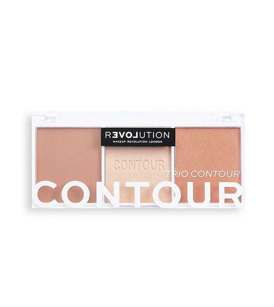 Bronceadores En Polvo | Revolution Relove Revolution Relove - Paleta Para Contorno Colour Play Contour Trio - Baked Sugar