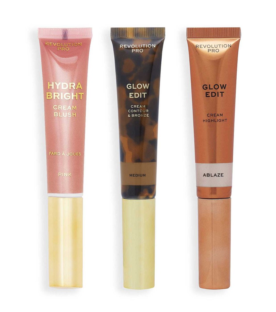 Perfumes Y Sets Para Ella | Revolution Pro Revolution Pro - *Glow Edit* - Set Cream Wand Trio - Medium