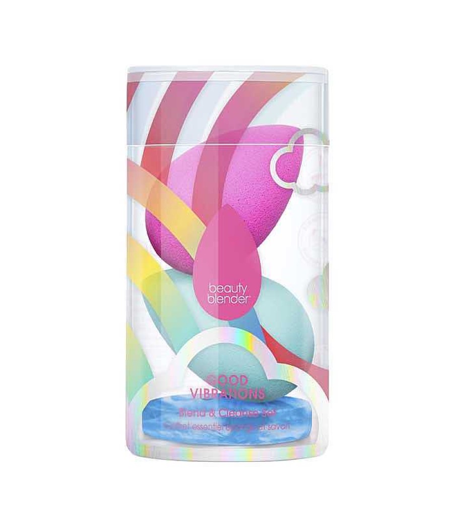 Esponjas | BeautyBlender Beautyblender - Set Esponjas Y Limpiador Good Vibrations