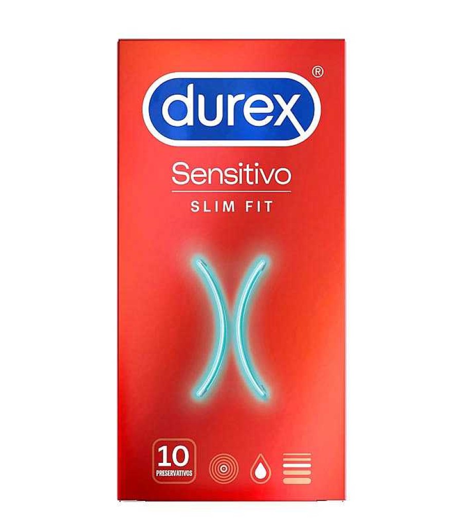 Masaje Y Relaciones Sexuales | Durex Durex - Preservativos Sensitivo Slim Fit - 10 Unidades