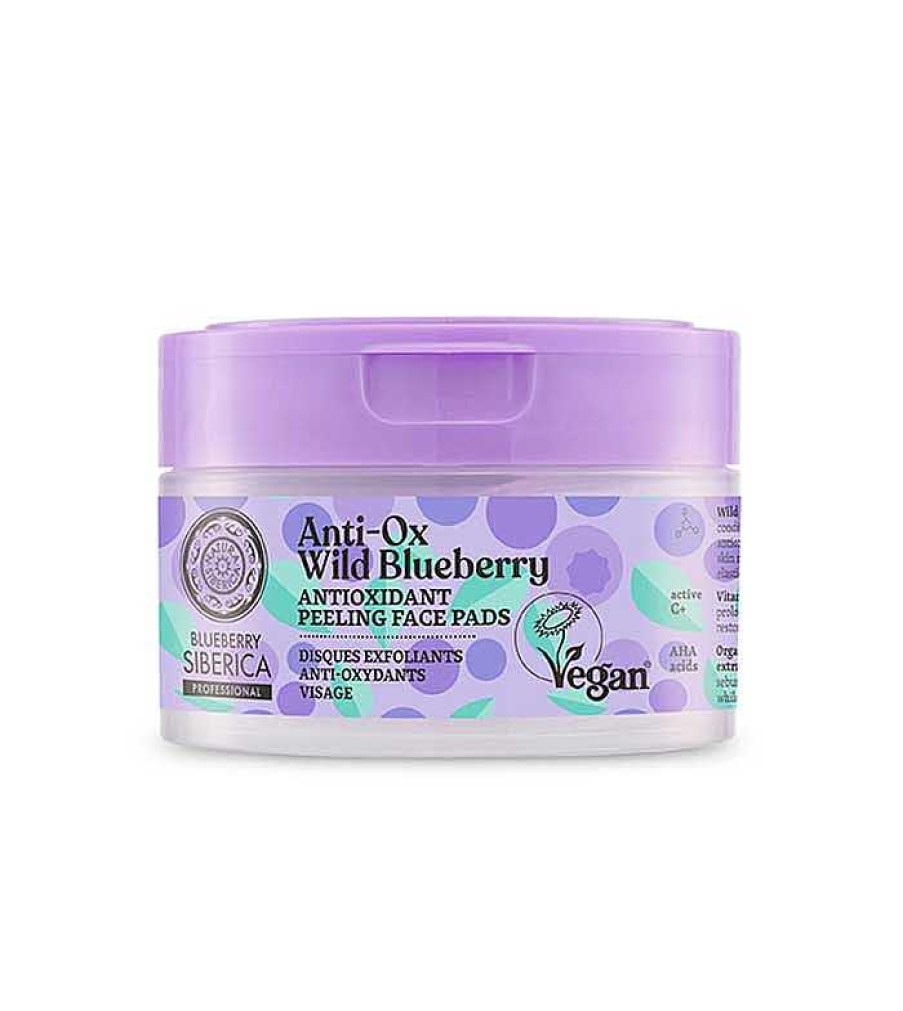 Exfoliante Facial | Natura Siberica Natura Siberica - *Blueberry Siberica* - Discos Faciales Exfoliantes Antioxidantes