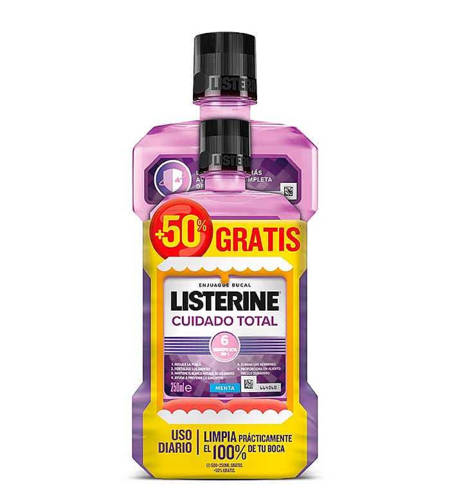 Higiene Bucodental | Listerine Listerine - Enjuague Bucal Cuidado Total 500Ml + 250Ml