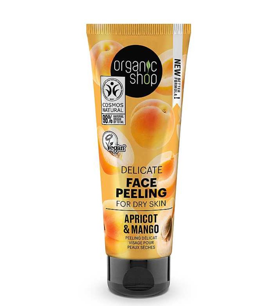 Exfoliante Facial | Organic Shop Organic Shop - Peeling Facial Suave Para Piel Seca - Albaricoque Y Mango