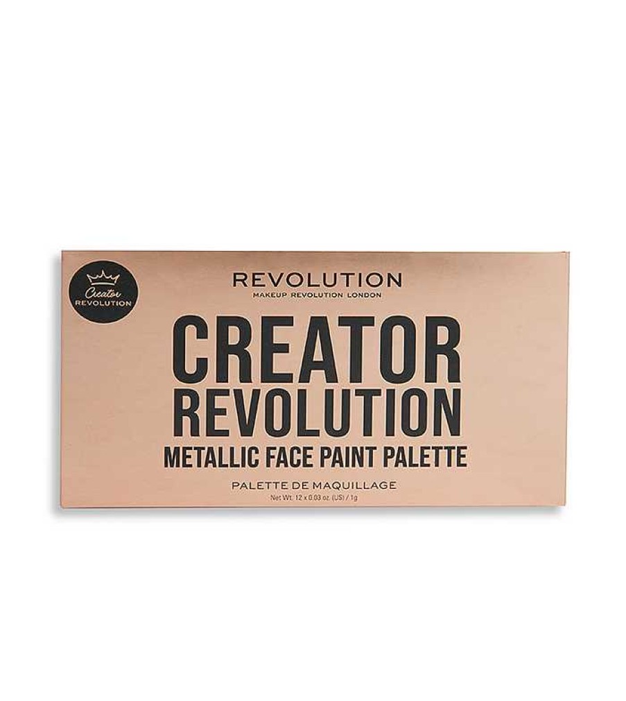 Maquillaje Art Stico | Makeup Revolution Revolution - *Halloween* - Paleta De Maquillaje En Crema Para Rostro Sfx Creator - Metallic