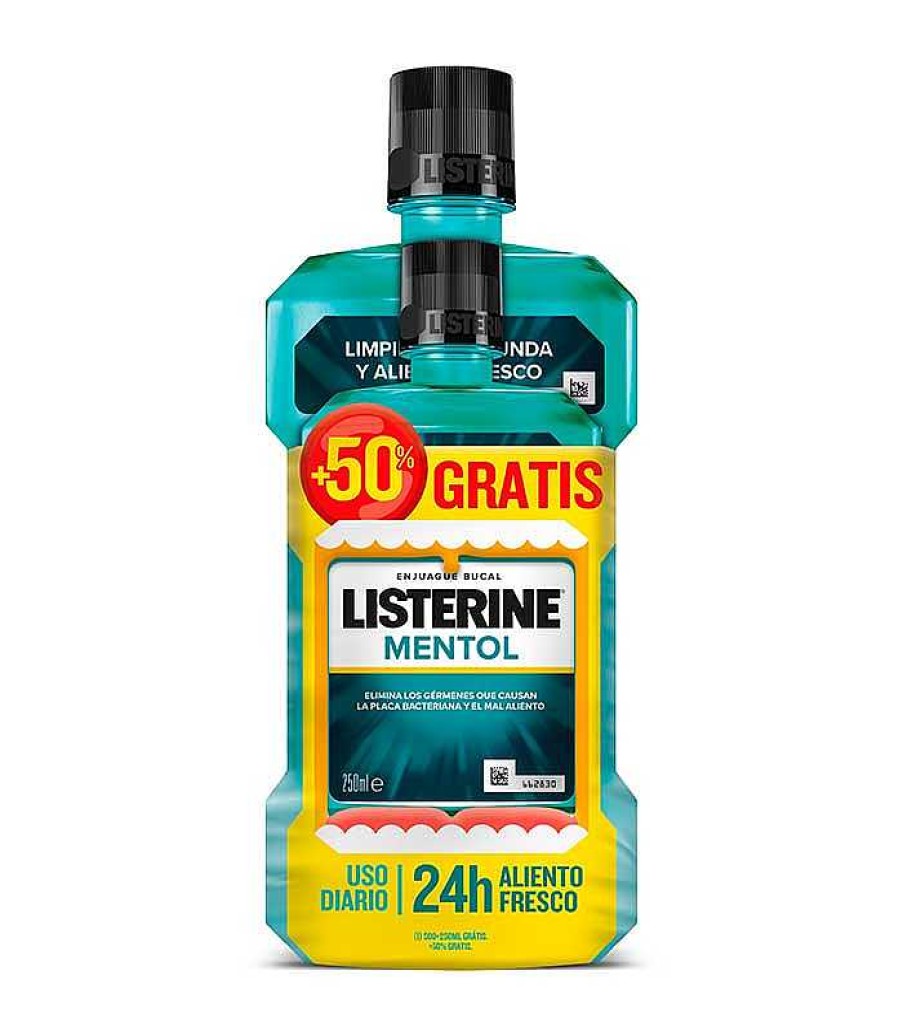 Higiene Bucodental | Listerine Listerine - Enjuague Bucal Mentol 500Ml + 250Ml