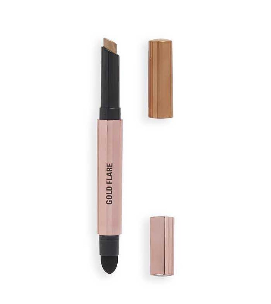 Sombras De Ojos En L Piz | Makeup Revolution Revolution - Sombra En Stick Lustre Wand - Gold Flare