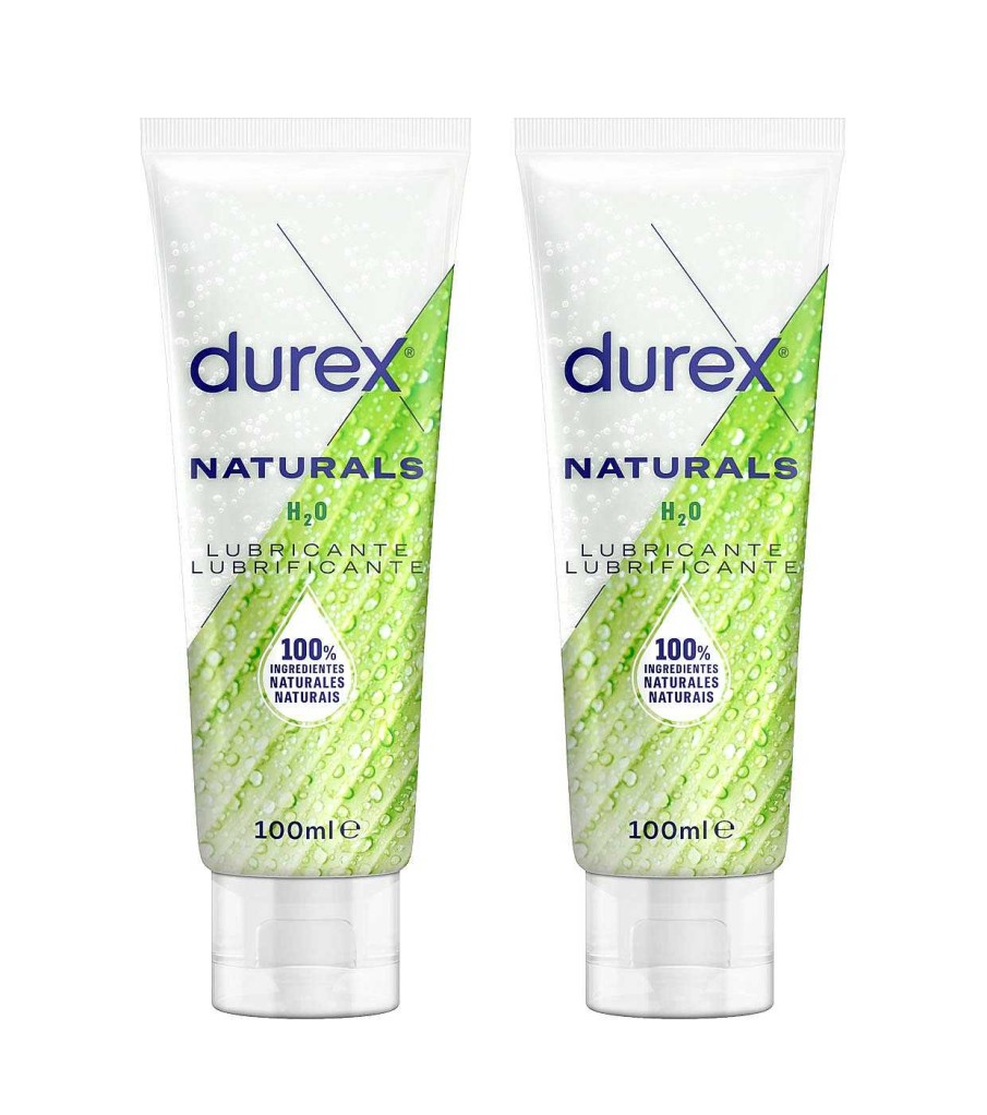 Masaje Y Relaciones Sexuales | Durex Durex - Duplo Lubricante Naturals H2O 2 X 100Ml - Original