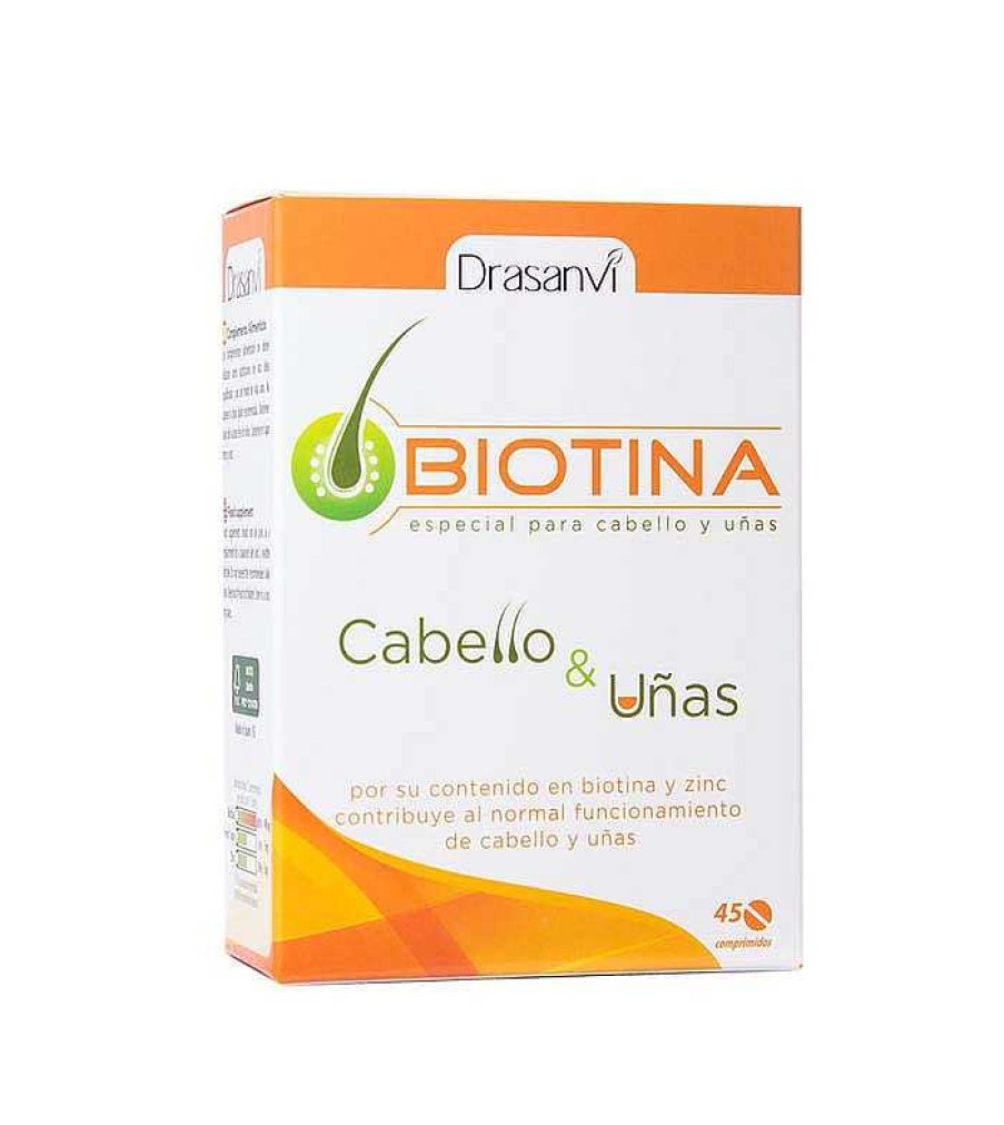 Complementos Alimenticios | Drasanvi Drasanvi - Biotina 400Mg Especial Para Cabello Y U As 45 Comprimidos