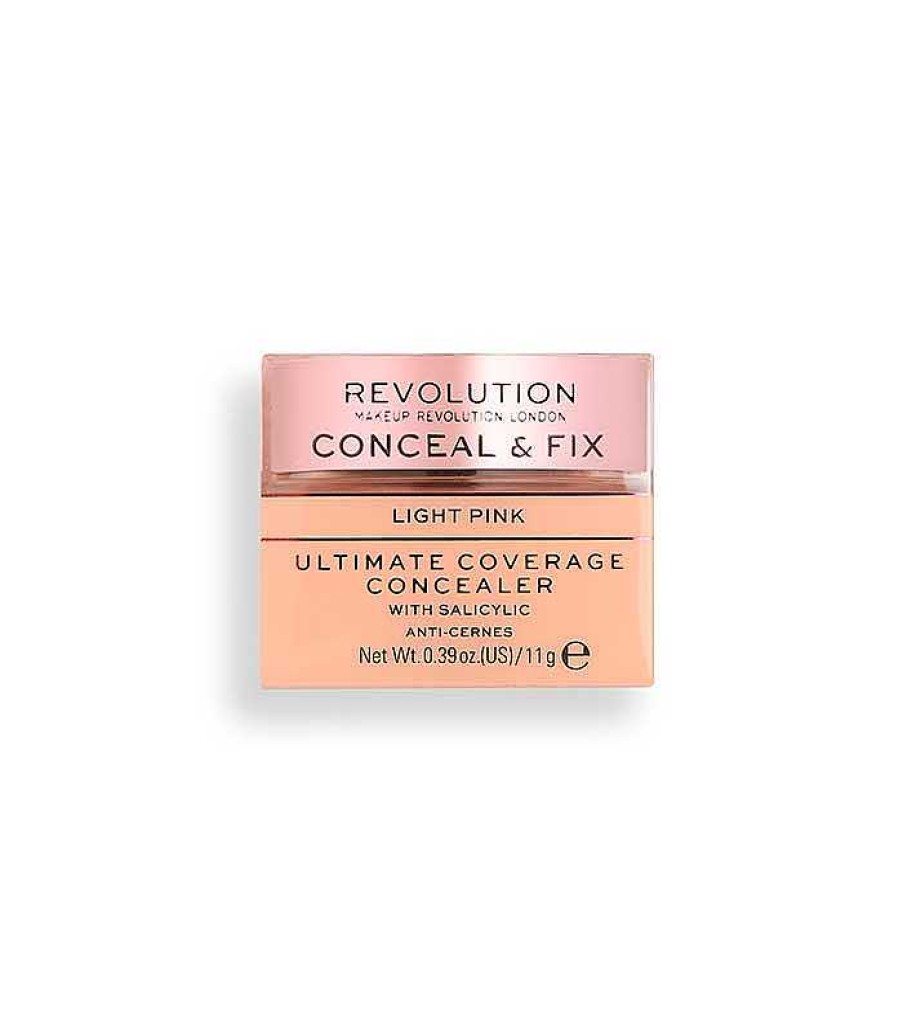 Correctores En Crema | Makeup Revolution Revolution - Corrector Ultimate Coverage Conceal & Fix - Light Pink