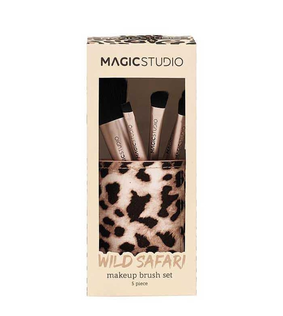 Sets De Brochas | Magic Studio Magic Studio - *Wild Safari* - Set De 5 Brochas Savage