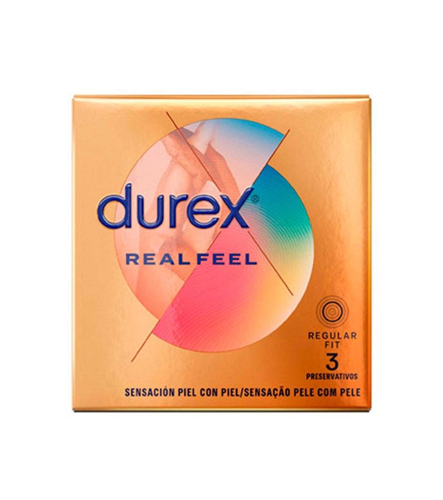 Masaje Y Relaciones Sexuales | Durex Durex - Preservativos Sensaci N Piel Con Piel Real Feel - 3 Unidades