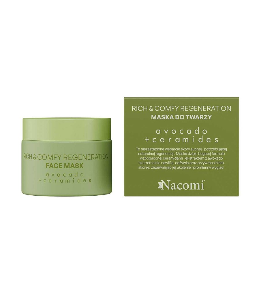 Mascarillas | Nacomi Nacomi - *Rich & Comfy Regeneration* - Mascarilla Facial Regeneradora Con Aguacate Y Ceramidas