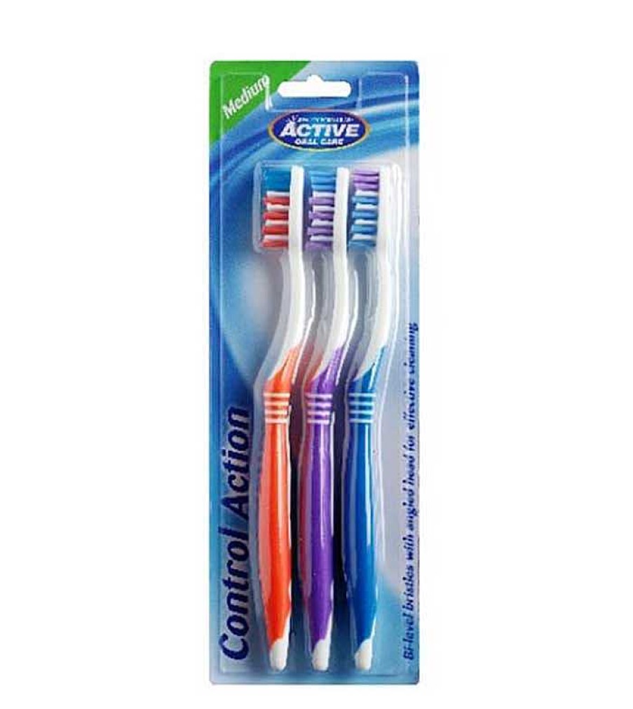 Higiene Bucodental | Beauty Formulas Beauty Formulas - Pack De 3 Cepillos De Dientes Control Action